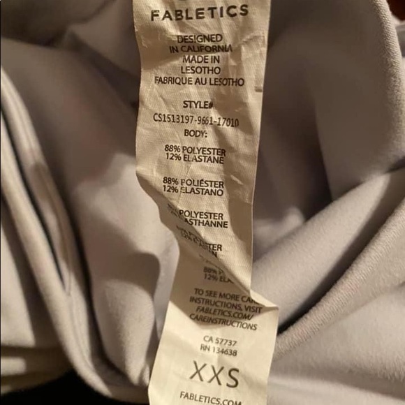 Light Gray Fabletics active capris - Picture 3 of 3